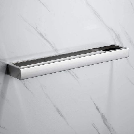 1 Porte-Serviette Mural, Acier Inoxydable 304, Auto-Adhésif Sans Perçage, Pour Salle De Bain Et Cuisine