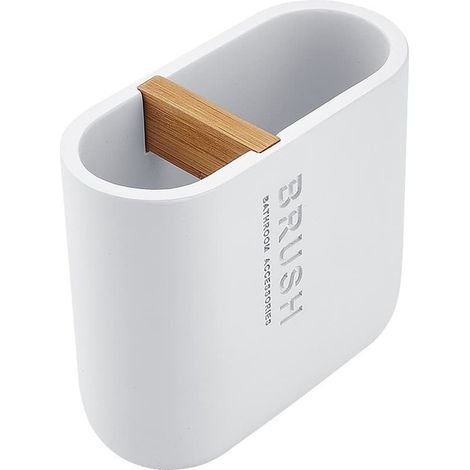 Nimco Kora - Verre pour brosse à dents et dentifrice, blanc KO 24057-05 (1/4)