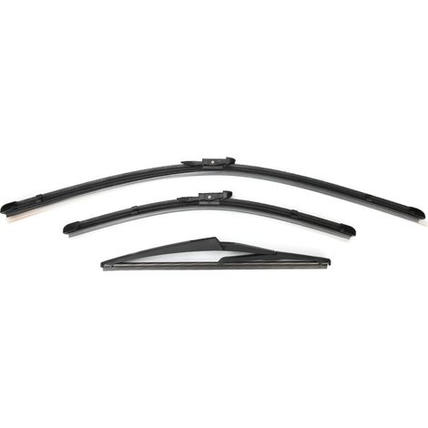 Limpiaparabrisas delanteros de 24 pulgadas, traseros de 16 pulgadas y traseros de 12 pulgadas para Nissan Qashqai 2007-2013 con volante a la derecha -Crezuo