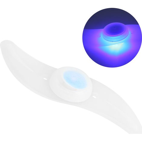 Fahrrad-Speichenlicht Dazzle für Mountainbikes, drei Lichtmodi, S-Typ-Warn-LED, Weidenblattblau (1/5)