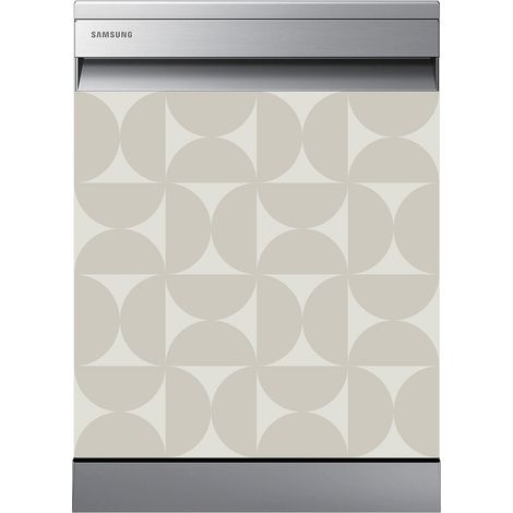Stickers Lave vaisselle - Motif géométrique - 60x60 cm - Adhésif BRILLANT (1/2)