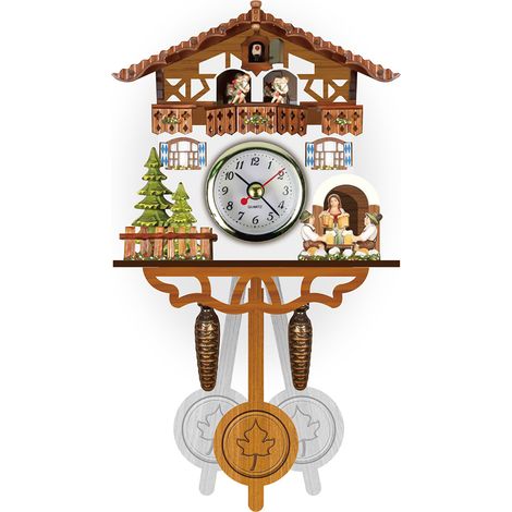 Horloge murale décorative maison avec cadran doré, fonction automatique et accès facile à la batterie, un exemplaire. (1/5)