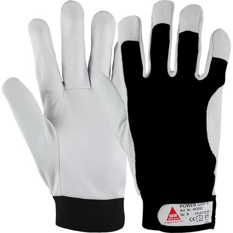 Hase Arbeitshandschuhe Power Grip II Größe 8, Ziegennappaleder 10 Stk (1/5)