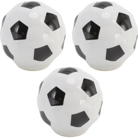 3er-Set Fußball-Schrankknöpfe, Ball-Sportmotiv, einlochige Schubladengriffe aus Keramik für Schrank und Kleiderschrank (1/5)