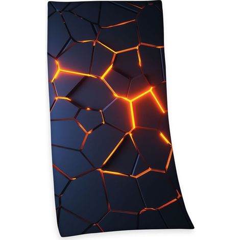 Tissu velours effet lave 3D / 75 x 150 cm