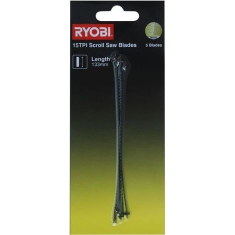 Ryobi SSB15TPI Set mit 5 Dekupiersägeblättern RSW1240G