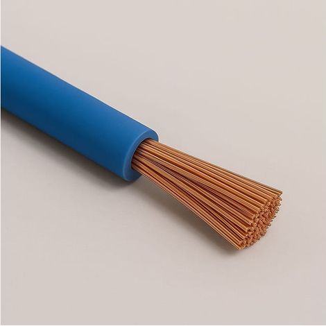 Câble Fil Unipolaire de silicium FG4 section 0,25 mmq Bleu