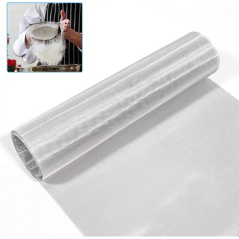Treillis Métallique - Filtre En Acier Inoxydable 304 - Maille Fine 120 - 30 x 100 cm - Pour Filtration Chimique Et Industrielle - 1 Pièce (1/5)