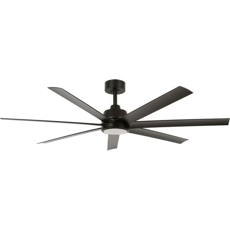 DC Ceiling Fan Atlanta Black with LED & Remote
