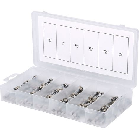 KS Tools 970.0270 970.0270 Feinsicherung-Sortiment 5 A, 10 A, 15 A, 20 A, 25 A, 30 A Träge -T- Inh (1/5)
