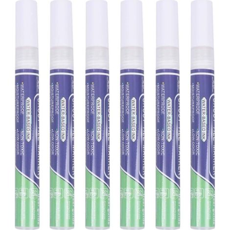 Lot de 4 marqueurs joint carrelage blancs en plastique PP à séchage rapide, utilisés pour la (1/5)