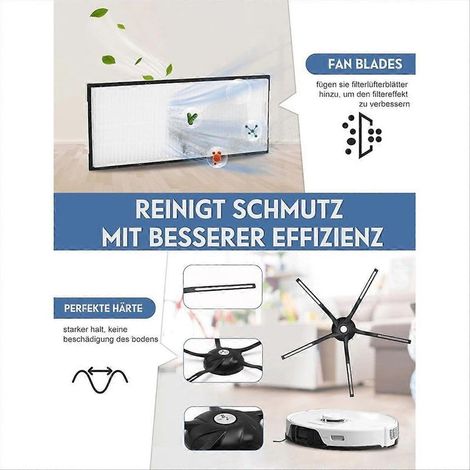 Per aspirapolvere robot Roborock S8+/S8 Plus/S8: spazzola principale, filtro HEPA, panno per la pulizia, sacchetto raccoglipolvere (pezzi di ricambio) (1/5)