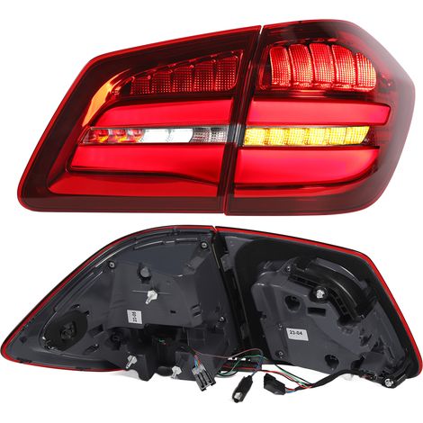 Feu Arrière LED Style Facelift pour Mercedes GL‑Class X166 Phase 1 2012‑2015, Remplacement Optique de Hayon, Teinte Fumé, Paire (1/5)