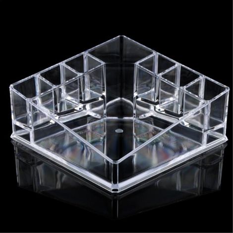 TrAdE Shop Traesio - Organizzatore Contenitore Porta Trucchi Espositore Make Up Rossetti Gioielli - (1/3)