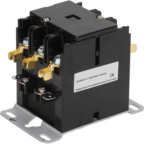 Contacteur 40A 3 pôles pour climatiseur, compresseur de condensation 110V, pièce de rechange, contacteur magnétique (1/5)