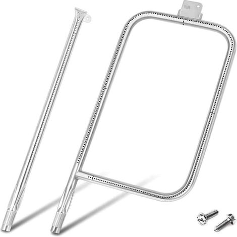 Brûleur tubulaire en acier inoxydable compatible avec les barbecues à gaz Weber série Q (61 x 29,5 x 3,5 cm) - Convient parfaitement aux modèles Q300, Q320, Q3000 et Q3200. (1/5)