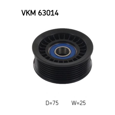Poulie renvoi/transmission, courroie trapézoïdale à nervures SKF VKM 63014 HONDA