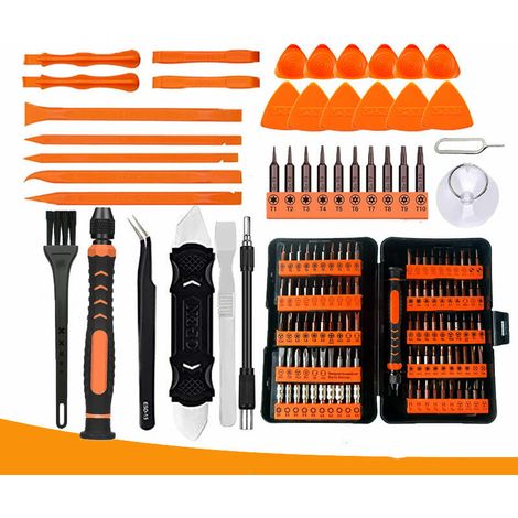Kit di cacciaviti di precisione da 130 pezzi, set di strumenti con Torx T1 T2 T3 T4 T5, T6 T7 T8 T9 T10 T15 T20, Star P2/P5/P6, per iPhone
