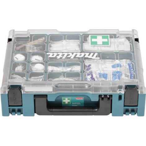 Makita Erste-Hilfe-Set im MAKPAC- Organizer, 84t-lg, P-84919.