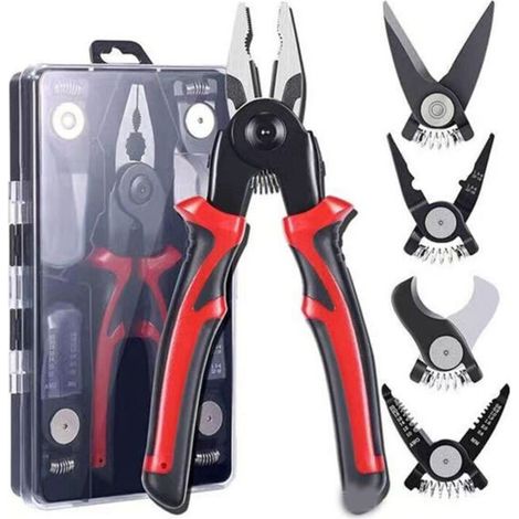 5-in-1 austauschbares Zellenset, Abisolierwerkzeug, 8 Zoll (1/4)