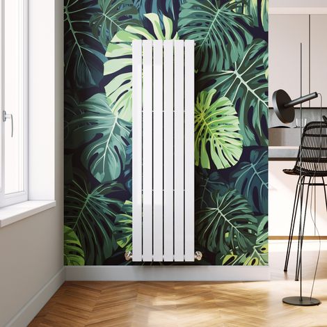 ELEGANT Designer Central Heating Vertical Column Radiator White Double Flat Panel 1600 x 452 mm (1/6)