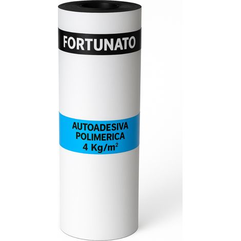 Guaina autoadesiva polimerica ardesiata bianca 4 kg/m² casasciutta rotolo 1 x 10 m