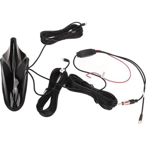 Antenne Aileron de Requin - DIOCHE - 12V - GPS, DAB, FM, WIFI - Longueur de Câble 5m - ABS (1/4)