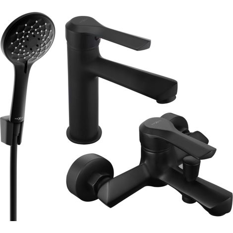 Mexen Sabre R74 Badewannenset, schwarz - 72103R74-70 (1/4)