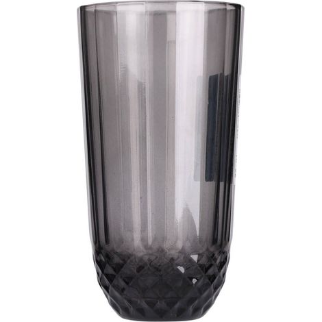 Trinkglas aus grauem Glas, 345 ml