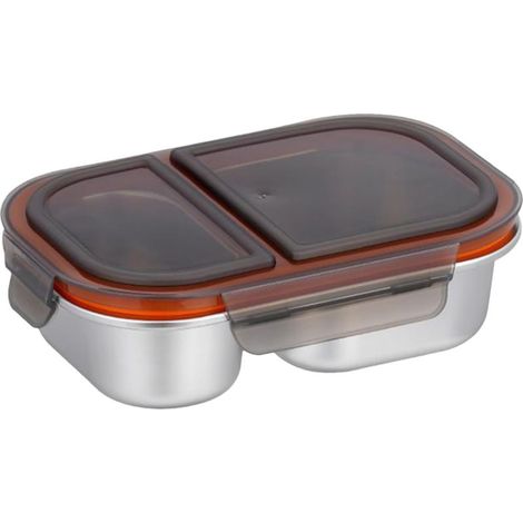 Boîte À Repas Acier Étanche À Compartiments Conteneur De Boîte À Goûter (1/5)