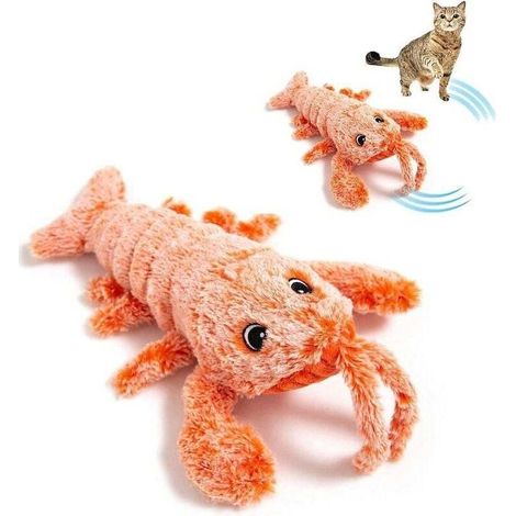 Jouets électroniques interactifs de poisson pour chats - Jouets électriques souples, peluche lavable, 3 vitesses, câble USB - Stimulez les gadgets de chasse aux chatons (1/5)