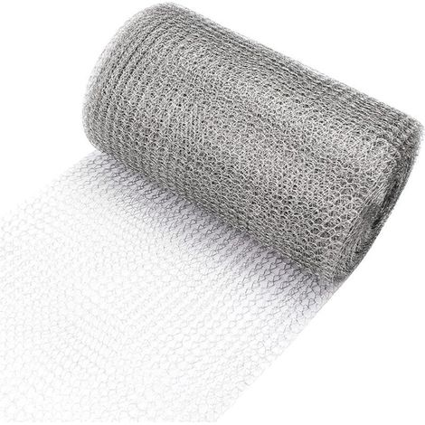 Grillage Fine Maille, Treillis Métallique Maille, Maille en Acier Grillage Anti Rongeur pour la Construction de Jardins Fenêtres ou Portes Grille de Ventilation(6M x 127mm) (1/5)