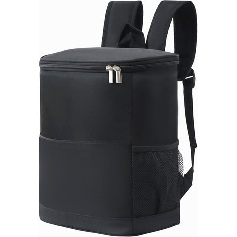 Sac isotherme, grand sac à dos isotherme, sac à dos isotherme pour adultes, glacière portable étanche pour l'entraînement, les pique-niques, la plage, le camping et les voyages, 20 L, noir (1/5)