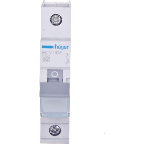 Interruttore automatico 1P C 63A 6kA AC MCN163E