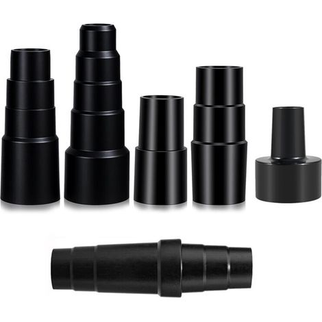 Kit universal de adaptadores para manguera de aspiradora (6 piezas): Adaptador de 1-1/4 pulgadas a 1-3/8 pulgadas y adaptador para manguera de aspiradora.