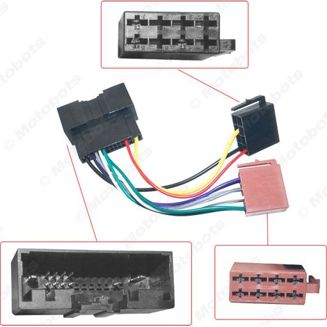 Câble de connexion ISO sans perte pour automobile, compatible avec les câbles d'alimentation arrière CD des Land Rover/Ford Focus/Fiesta/Mondeo (1/4)