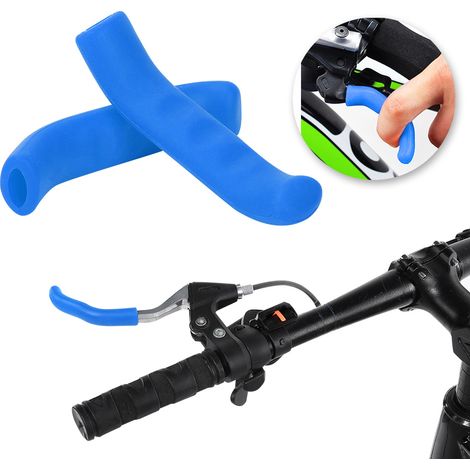 Paar faltbare Fahrrad-Mountainbike-Lenkergriffe aus Silikon mit Anti-Rutsch-Beschichtung (Blau) (1/5)