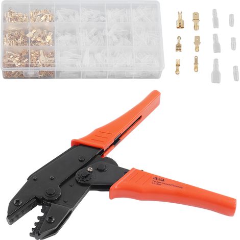 Professionelles Crimpwerkzeug mit 300 Aderendhülsen, manuelles Crimpwerkzeug für Drähte von 0,5–10 mm², komplettes elektrisches Crimp-Set (1/5)