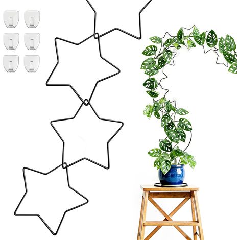 18 Pack Chain Trellis for Climbing Plants, Trellis for Climbing Plants, Climbing Plant Support, Wall Stake, with 6 Wall Hooks for Vine, Pothos (1/5)