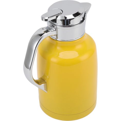 Thermoskanne aus Edelstahl 304, isolierte Kaffeekanne, Willkommenskanne für Hotels und Restaurants, gelb (1/5)