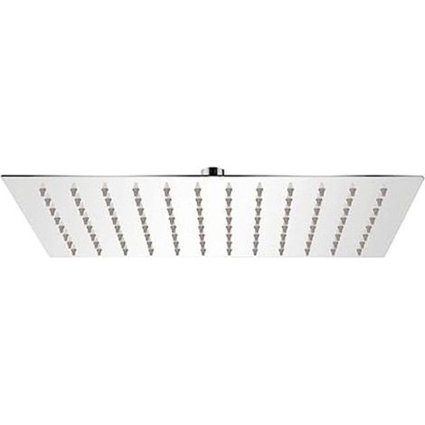 Tête de Douche Acier Inoxydable 304 Pommeau de Douche Economie d'Eau et Haute Pression pour Salle de Bain (20cm Carrée) (1/5)
