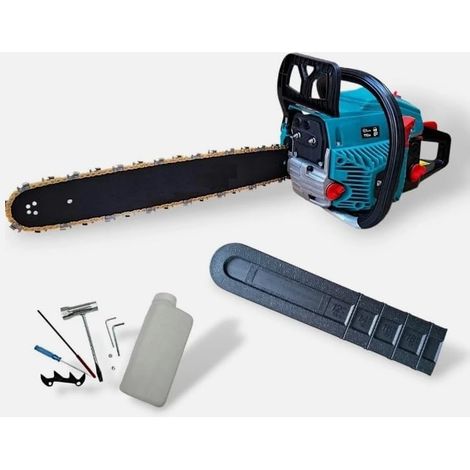MOTOSEGA A SCOPPIO 68CC 2 TEMPI PROFESSIONALE CON BARRA LAMA DA 50cm POTENTE TAGLIO POTATURA ALBERI LEGNA E GIARDINAGGIO FAI DA TE