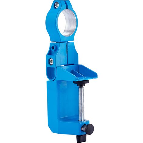 Supporto per trapano con anello di serraggio Euro da 43 mm - per uso stazionario e applicazioni multifunzionali (blu)