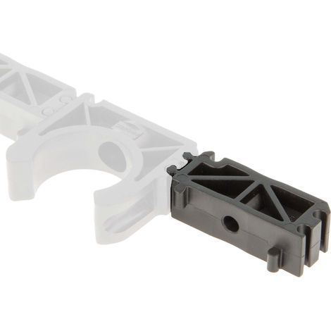 tecuro Distanzstück für Rohrschelle Rohrclip Ø 32 mm, Adapter, PP schwarz (1/5)