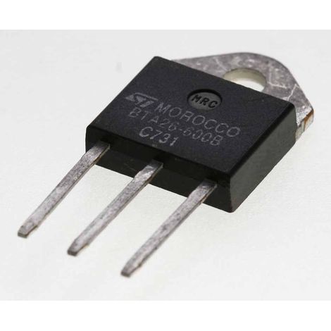 Triac 25amp 600v 50ma Top3 Bta26-600brg Bta26/600b