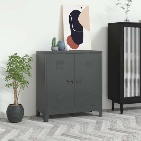 Classificatore Industriale Antracite 90x40x100 cm in Acciaio vidaXL