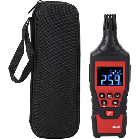 ST6817 Thermomètre numérique LCD portatif, mesureur d'humidité et de température, testeur hygromètre digital portable (1/5)