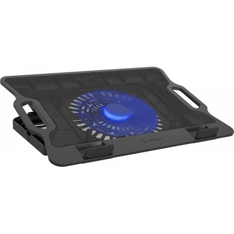 Support de refroidissement pour ordinateur portable Natec Dipper 2 (12,1-17,3 pouces) avec ventilateur, rétroéclairage et 2 ports USB. (1/5)