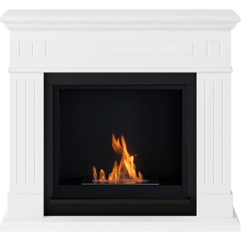 TAGU Cheminée bioéthanol - FreeFlame LARSEN - flamme réelle sans conduit - blanche (1/5)