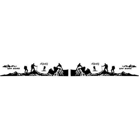 Set di 16 adesivi per portiere e carrozzeria di diversi tipi di veicoli, tra cui Ranger, Raptor, F150, F-150, 4x4 Climber e pickup - Adesivi fai da te per auto. (1/3)